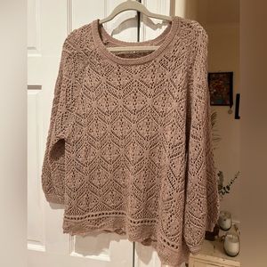 2024 Trent Color 🎨 Open Stitch Sweater. NWOT